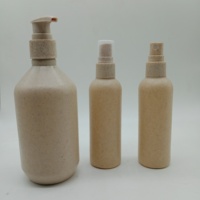 Emballage biodégradable écologique personnalisé de 250ml 300ml 500ml de paille de blé pour le vaporisateur de tube de lotion de bouteille de crème pour le visage