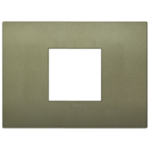 Placca Centrale Vimar Classic 2M Verde Opaco 12,2x9cm per Copri Interruttore a Parete - Product Image 1