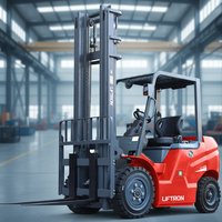 Chariot élévateur à fourche Liftron CPD30 Mini pour quai de chargement avec batterie lithium-ion et pneus pleins pour les opérations logistiques de manutention des matériaux