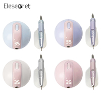 Offre Spéciale : Lime à Ongles Électrique Professionnelle avec Embouts Personnalisables Gratuits, Sans Chaleur, Pièce à Main 35000 tr/min, Rose, Portable, en Plastique