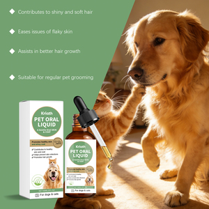Gouttes liquides pour la peau et le pelage des animaux – Huile de chanvre pour la brillance et la douceur des poils, acides gras oméga naturels – Soutien quotidien en gros - Product Image 2