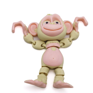 Figuras de Mono Impresas en 3D de la Marca Mandi, Multicolores, Modelo Creativo de Animal en Acción, Adornos, Regalos para Amantes de los Animales de 7 a 12 Meses - Product Image 4