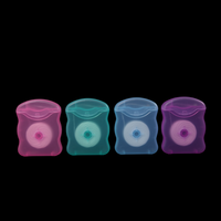 Nouveau distributeur de fil dentaire 50m fil de nylon, fil de soie ciré à la menthe avec emballage de carte blister peut OEM