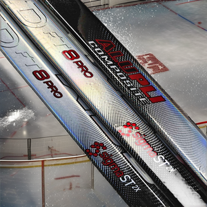 Bâton de hockey sur glace BN Ag5Nt Twitch 18K en fibre de carbone tissée avec lame de hockey sur glace junior en stock, stock professionnel, commande en gros - Product Image 2