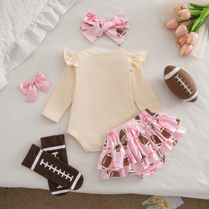 Set Estivo per Bambine per il Primo Compleanno: Abbigliamento Traspirante Antibatterico in Cotone + Gonna a Fiori + Set di Calzini con Elastico per Capelli - Product Image 3