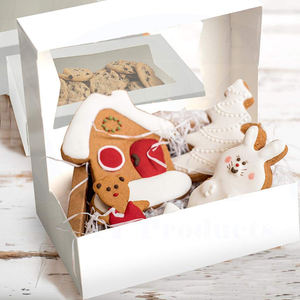 Boîte de gâteau de cuisson de carton de pâtisserie de fenêtre transparente personnalisée écologique de luxe pour la fête d'enfants d'anniversaire de Noël - Product Image 6