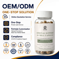 Capsule de soutien hormonal et de détente à marque privée, soutien immunitaire, ingrédients naturels, soulagement quotidien du stress, capsule de décompression