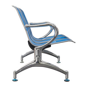 Cojín de cuero PU de acero metálico moderno, silla de espera para <span class=keywords><strong>aeropuerto</strong></span>, hospital, escuela, estación de autobuses, puerto - Product Image 4