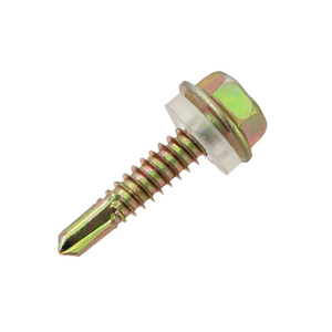 Viti autoforanti esagonali in acciaio zincato all'ingrosso dalla Cina, con testa a esagono incassato, per <span class=keywords><strong>legno</strong></span>, in acciaio inox 304/410, con rondelle in EPDM, viti per coperture - Product Image 3