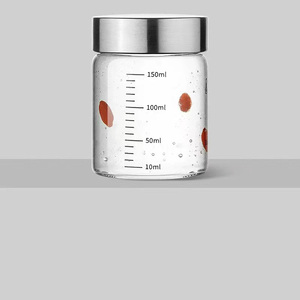 Hũ thủy tinh đựng yến mạch qua đêm 300ml có nắp đậy dùng để đựng ngũ cốc, sữa, rau củ, trái cây trộn salad - Product Image 4