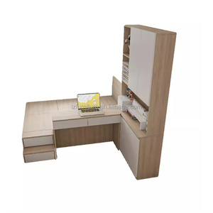 Factory Direce Wholesale Low Price Tatami Bedroom Furniture Sets Durable Wooden <b>Storage</b> Bed With Wardrobe for Apartments & Dorms - Product Image 4