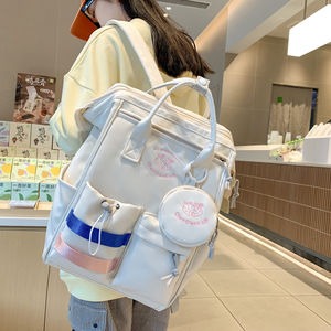 Gran oferta, mochilas <span class=keywords><strong>de</strong></span> colores con costuras, bolsa <span class=keywords><strong>de</strong></span> viaje para niñas, 2 uds., conjunto <span class=keywords><strong>de</strong></span> mochilas escolares, <span class=keywords><strong>mochila</strong></span> para estudiantes, Mochilas - Product Image 5