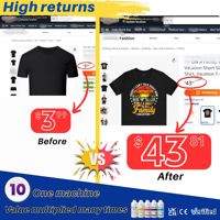 Imprimante DTG facile à utiliser, machine d'impression de t-shirts EPS XP600 DTG, impression personnalisée de t-shirts, sweats à capuche, toiles DTG pour les petites entreprises