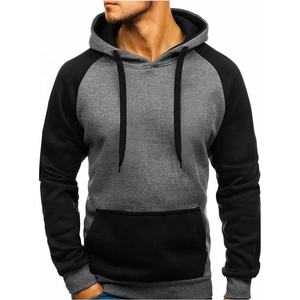 Sudadera con capucha de manga larga para hombre, suéter masculino de estilo hip hop, de color sólido, MATERIAL PERSONALIZADO con cordón, invierno, 2023 - Product Image 3