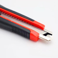 Couteau utilitaire de 18 mm à lame non interchangeable, idéal pour la maison et le bureau, déballage rapide, couteau multifonction