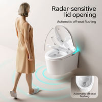 Nouvelle toilette intelligente en céramique Siphonic européenne à rinçage automatique murale multifonctionnelle entièrement automatique