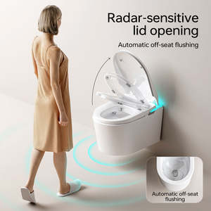 Nouvelle toilette intelligente en céramique Siphonic européenne à rinçage automatique murale multifonctionnelle entièrement automatique - Product Image 5