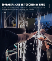 Extérieur 350W Spray 3 mètres Télécommande Machines à effets spéciaux pour les événements de mariage de fête Camping Dj Shows
