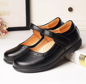 Zapatos Escolares Negros con Botones para Niñas, de 28 a 37 Yardas, Ideales para Viajes, Venta al Por Mayor - Product Image 4