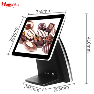 <strong>Dual</strong> Screen 15 Inch Touch Screen POS <strong>Monitor</strong> Win 10 All in One PC POS Terminal - Product Image 5