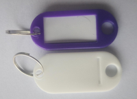 Étiquette de clé en plastique avec étiquette et broche d'éjection de carte de téléphone portable Sim, étiquette de nom d'étiquette de clé d'identification colorée, étiquette d'identification ovale personnalisée avec anneau