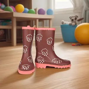 OEM Unique Cute Color Change Design Waterproof Children Kids Rain Rubber Boots