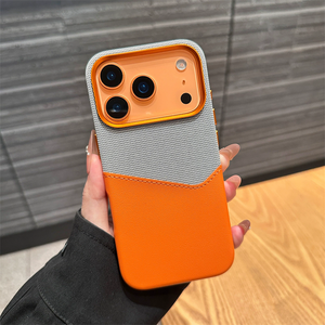 Ốp điện thoại iPhone 17 cao cấp năm 2025, chất liệu da, hai màu, có ngăn đựng thẻ, nam châm, chống sốc, bền, chống rơi - Product Image 4