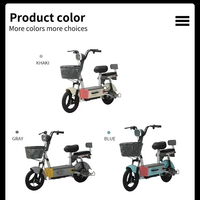 Vente en gros de trottinettes électriques 350W, vitesse maximale de 40 km/h, mini vélo électrique pour adultes, vélo électrique de ville, capacité de charge de 150 kg, kit de conversion de vélo électrique