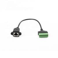 Câble adaptateur sans soudure RJ45 femelle à 8 broches AV vis bornier
