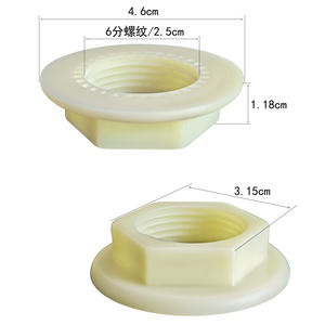 Tuerca Hexagonal de Plástico Universal de 6 Puntas para Grifo, Tanque de Agua, Accesorios de Baño con Tapa de Rosca Interna - Product Image 2