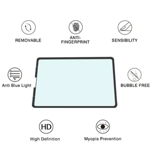 Protetor de tela lfd73, película protetora de tela para ipad air 4, removível, anti luz azul