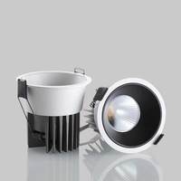 Anti-éblouissement LED Down Light 7W 9W 12W 20W 30W Tunable Blanc Noir Encastré LED Downlights