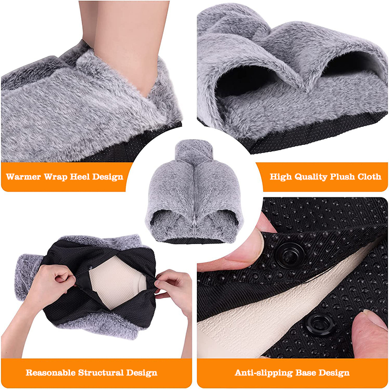 custom hot compress 2000ml large plush foot hot water bottles for massage