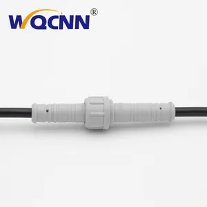 M12 kabel penghubung tahan air, pemurni air peralatan rumah pintar, colokan tahan air pria dan wanita