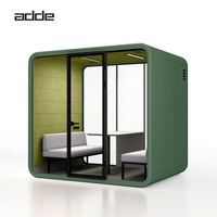 Cabine de réunion modulaire insonorisée pour plusieurs personnes, utilisable en intérieur et en extérieur, cabine de bureau acoustique