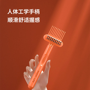 Cepillo de limpieza Sweet Life, herramienta de masaje de nailon portátil para el cabello, suave, para uso diario - Product Image 4