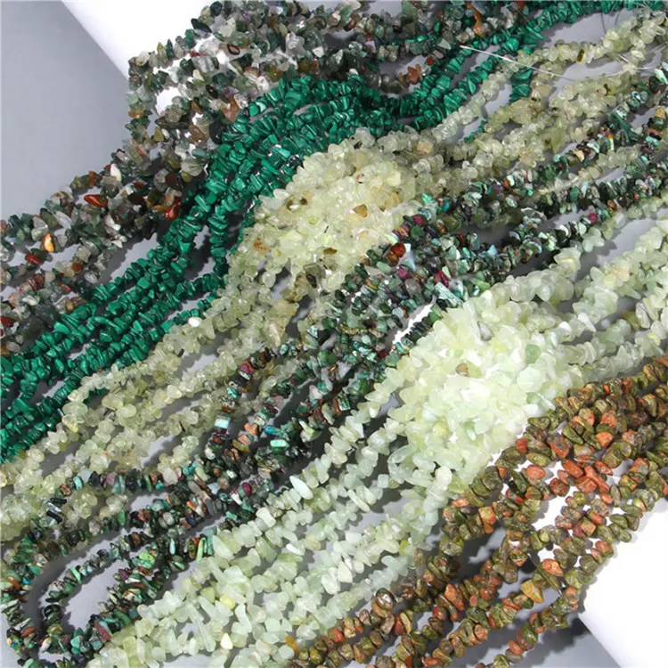 Custom imballaggio colorato irregolare trucioli di cristallo naturale perle di pietre preziose 3-5/5-8mm caduti in pietra per la creazione di gioielli