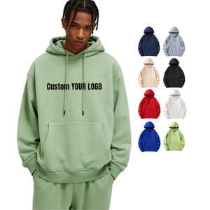 TKAN266 Logo personnalisé motif sérigraphie hommes à capuche couleur unie plaine Streetwear survêtement vierge grande taille Sport Gym à capuche - Product Image 1