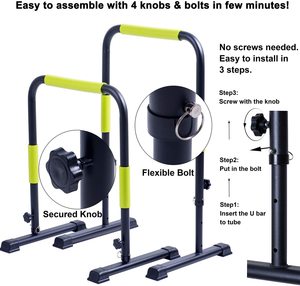 Puxe para cima e dip bar estação ginástica outdoor fitness equipamentos barras paralelas - Product Image 4