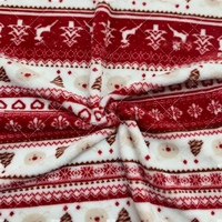 Tissu en flanelle 100 % polyester imprimé sur mesure, extensible, respirant et doux pour filles, poids moyen, textile de maison, vente en gros