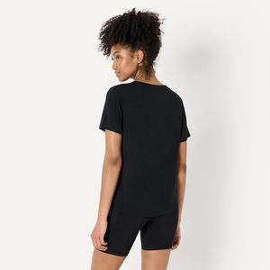 T-shirt de yoga léger à manches courtes et col en V pour femme, en mélange de coton modal doux et actif - Product Image 2