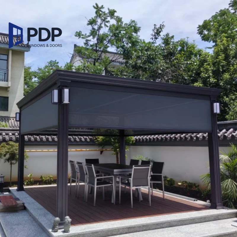 Aluminum Alloy Pavilion Modern Outdoor Waterproof