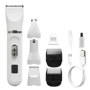MRY Quality Protection 4 IN 1 Pet Nail Clipper Rechargeable Pet Hair Grooming Clipper Trimmer Shaver