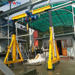 HNTIWIN Chine – Grue <span class=keywords><strong>portique</strong></span> mobile monopoutre sans rail de 1 tonne de haute qualité avec hauteur de levage de 3 m pour projets d'ingénierie - Product Image 2