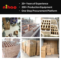 NIHAO Distributeur de serviettes en bois commercial pour hôtel, café, table à manger, OEM, ODM, taille et logo personnalisés