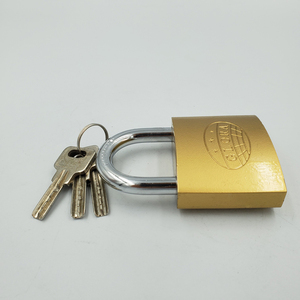 38 मिमी पीतल रंग की नकल पेंटिंग आयरन पैडलॉक, कंप्यूटर कुंजी सस्ती कीमत के साथ - Product Image 4