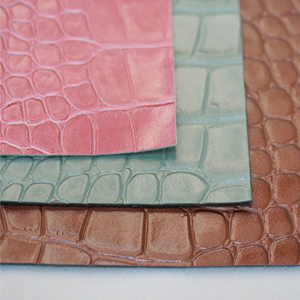 <span class=keywords><strong>Cuir</strong></span> synthétique PU gaufré à motif crocodile écologique, tissu recyclé pour meubles, chaussures, sacs et usages décoratifs - Product Image 5