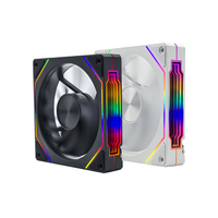 Cool Storm Haute Qualité CD Texture LED Lumière Gaming PC Case Cooler Fan Personnalisé 12v 3Pin/4Pin CPU Cooler PC Case Fan