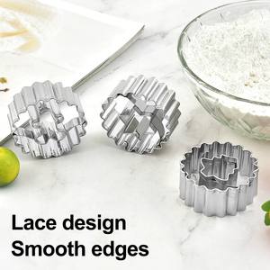 9pcs Mini giáng sinh <span class=keywords><strong>linzer</strong></span> Cookie cutter fondant Biscuit khuôn tùy chỉnh thép không gỉ Cookie cutter cho Baking công cụ - Product Image 6