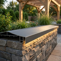 Profilés de bordure en aluminium 6063-T5 sur mesure pour murs, corniche de balcon étanche, protection murale pour projets